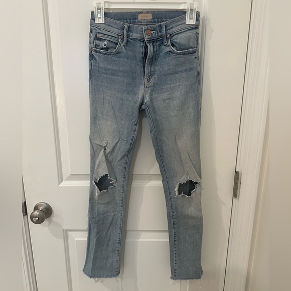Mother Denim Light Wash Jeans - 24 - Picture 1 of 6